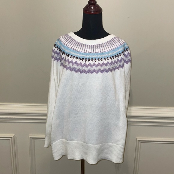 LOFT Plus Fair Isle Sweater - Picture 4 of 10